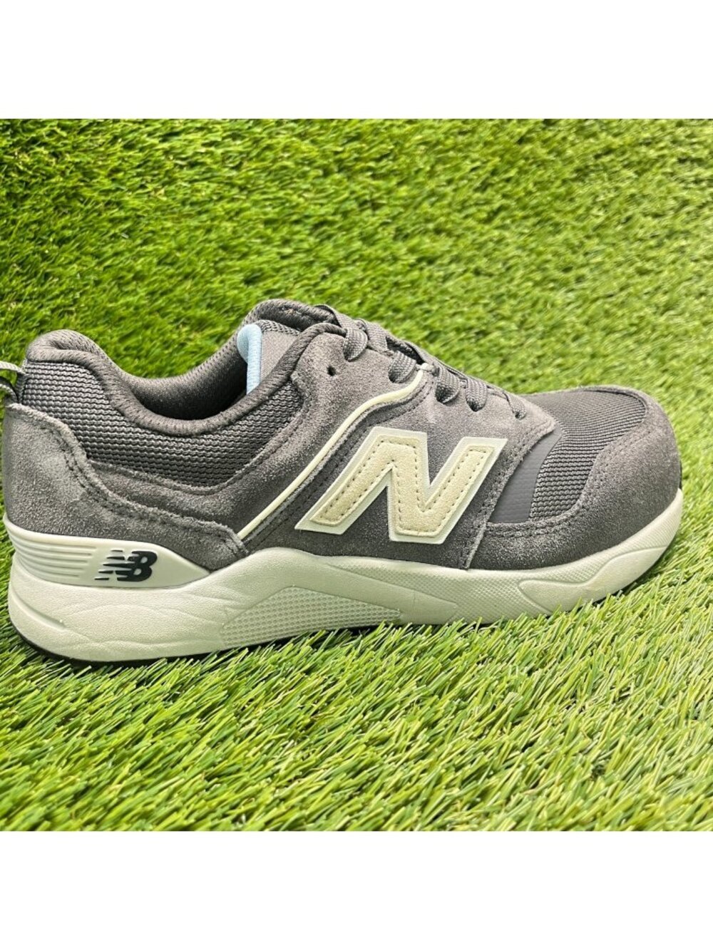 New Balance Elite Lite Womens Size 7 Gray Blue Composite Toe Safety Work Shoes